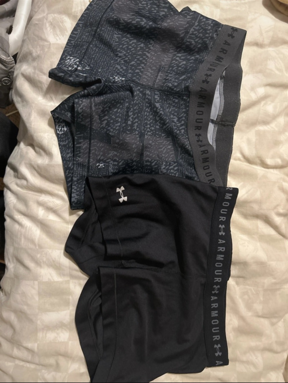 Under Armour Kids Black & Charcoal Performance Leggings - 2 Pack